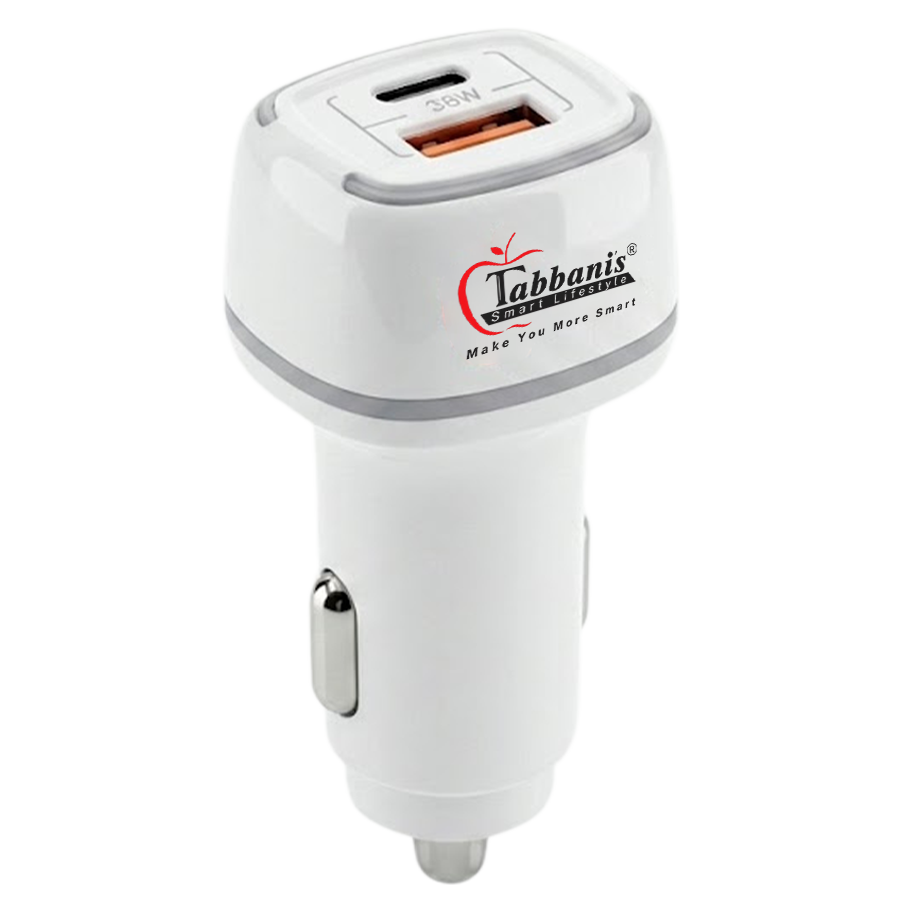 CR-002 38W | TYPE'C' DATA CABLE CAR CHARGER