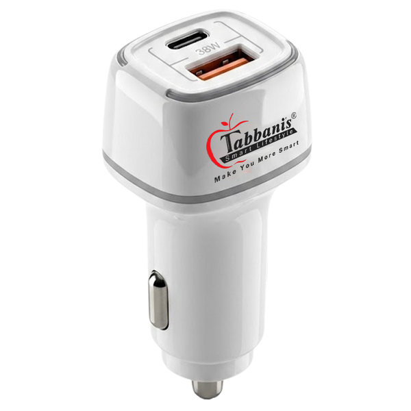 CR-002 38W | TYPE'C' DATA CABLE CAR CHARGER